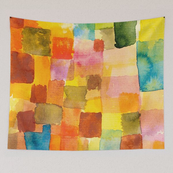 Item preview, Paul Klee Inspired Watercolour – Colourful Square designed and sold by DefintionArt.