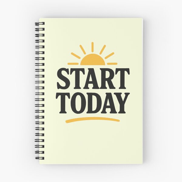 Item preview, Start Today Motivational Quote T-Shirt | Positive Mindset Clothing | Inspirational Typography Design for Self Growth designed and sold by KDesignCrafts.