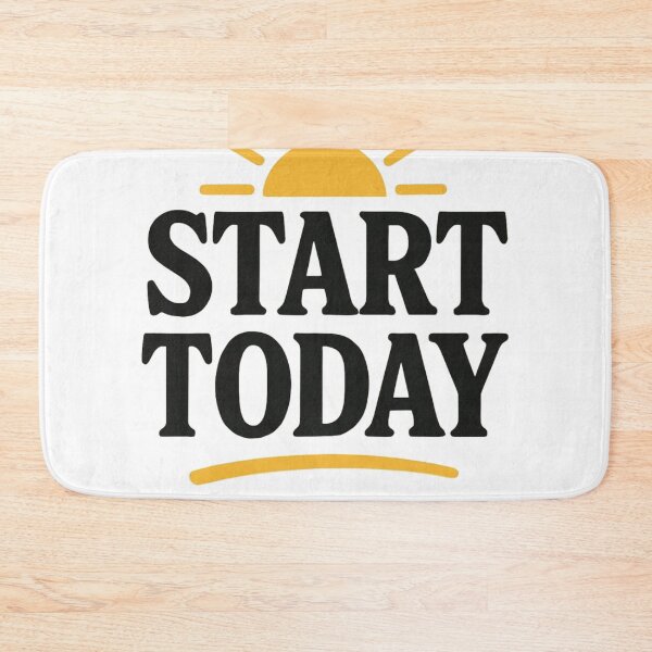 Item preview, Start Today Motivational Quote T-Shirt | Positive Mindset Clothing | Inspirational Typography Design for Self Growth designed and sold by KDesignCrafts.
