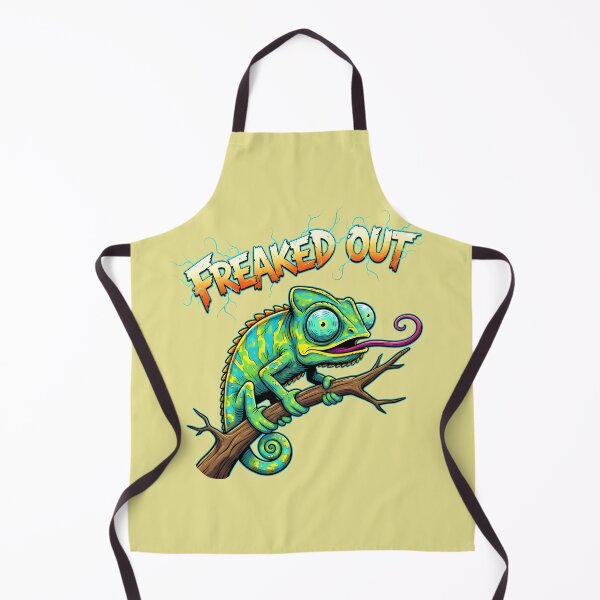 Item preview, Freaked Out Chameleon Funny Cartoon | Vibrant Lizard Pop Art designed and sold by Imaginationbeyond.
