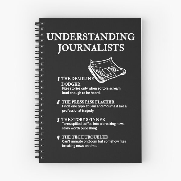 Item preview, Life of a Journalist – Funny and Relatable Truths – Black designed and sold by PsyFlow35.