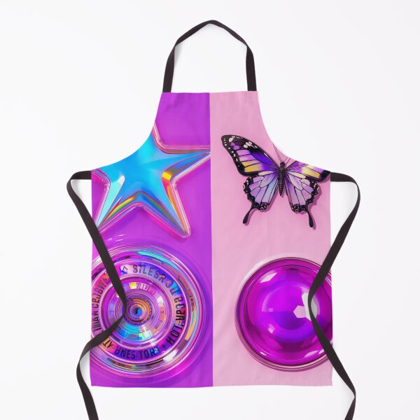 Item preview, Cyber Y2K Holographic Butterfly & Chrome Stars designed and sold by Esterlane.