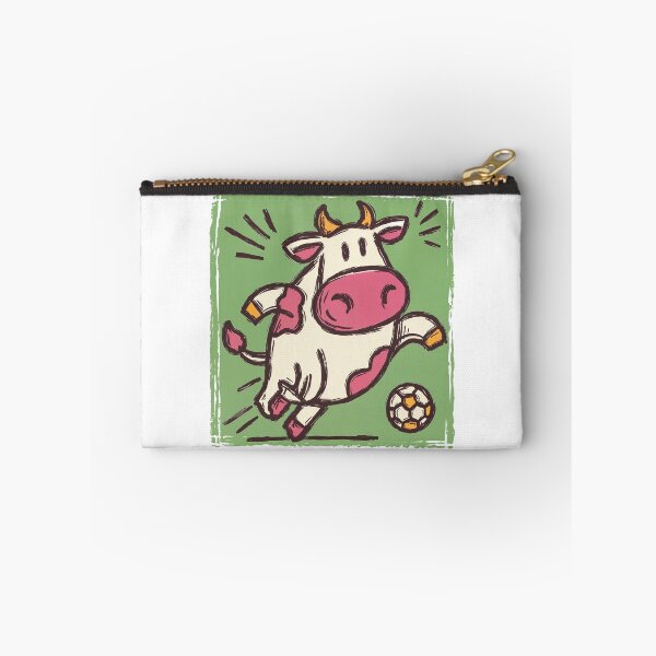 Item preview, Moo-ving Goal: Soccer Cow in Mid-Air Action designed and sold by ForeverPrintsOK.