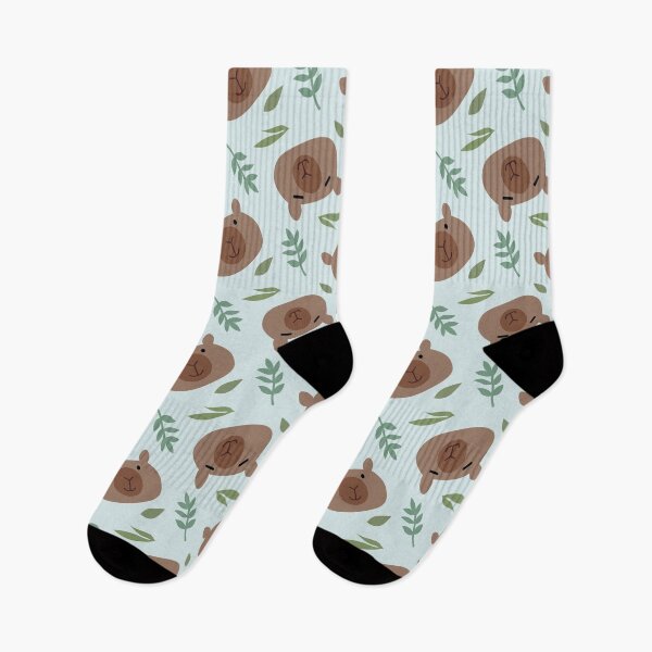 Item preview, Cute Capybara and Grass Pattern designed and sold by Ticiane Takahara.