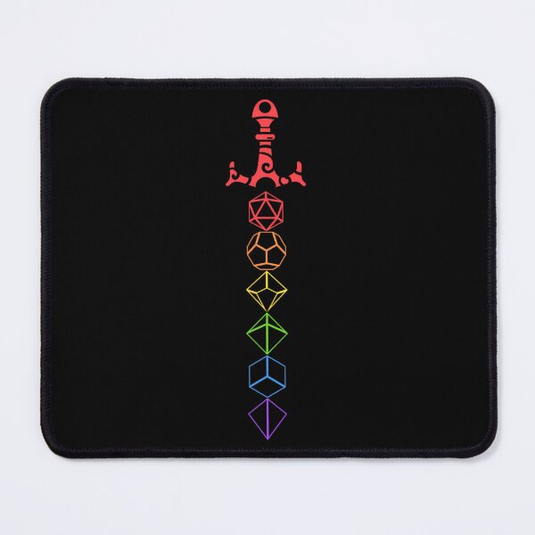 Item preview, Nerdy Dice Set Collector Sword LGBT Pride D20 		 designed and sold by baduttuyrlb.