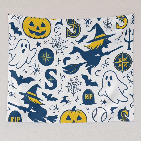 Item preview, Seattle Mariners Inspired Modern Halloween All-Over Print  designed and sold by getpressedshirt.