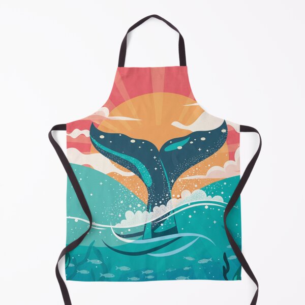 Item preview, Whale Tail Sunset Ocean Deep Sea Illustration shirts designed and sold by anandsiva2703.