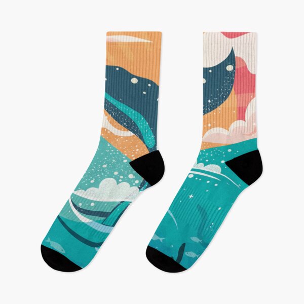 Item preview, Whale Tail Sunset Ocean Deep Sea Illustration shirts designed and sold by anandsiva2703.
