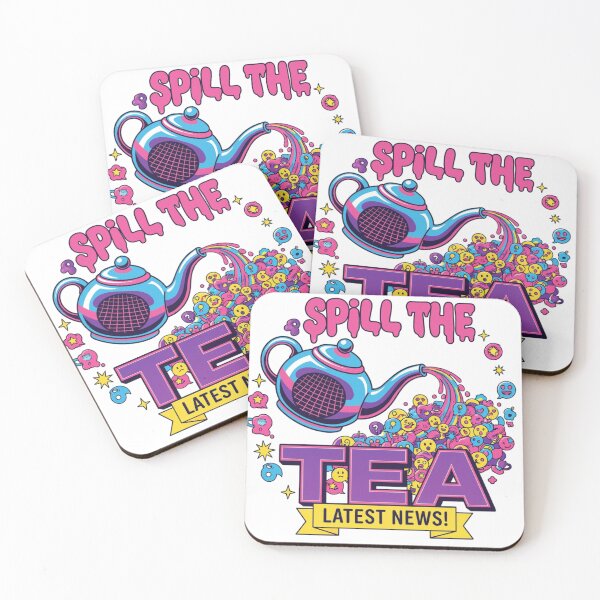 Item preview, Spill the Tea – Funny Gossip and Latest News  designed and sold by House of Angel Jams.