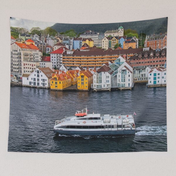 Item preview, Cityscape of Colourful Bergen Waterfront Norway designed and sold by Martyn R Arnold Fine Art Nature & Landscape Photography.