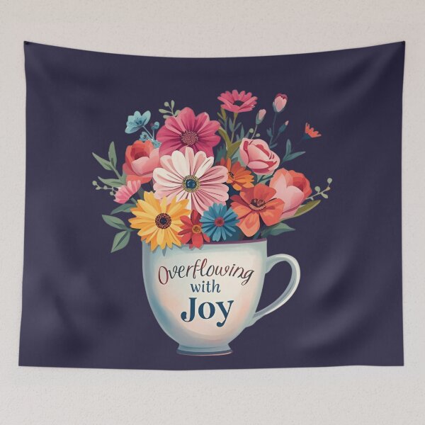 Item preview, Overflowing with Joy | Positive Design  designed and sold by BlessedHandsDesigns.