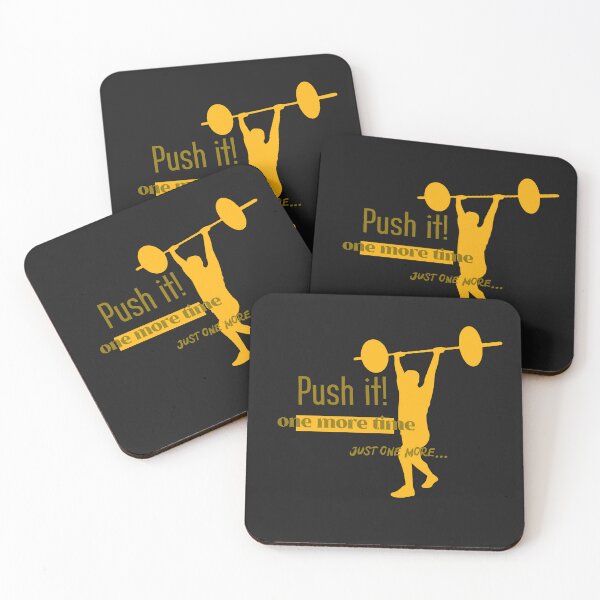 Item preview, Push It! One More Time – Motivational Gym Design designed and sold by Life's Expressions.