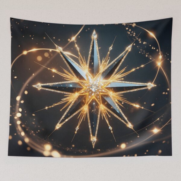 Item preview, Celestial Radiance – Golden Starburst Glow designed and sold by LaLi-Designs.