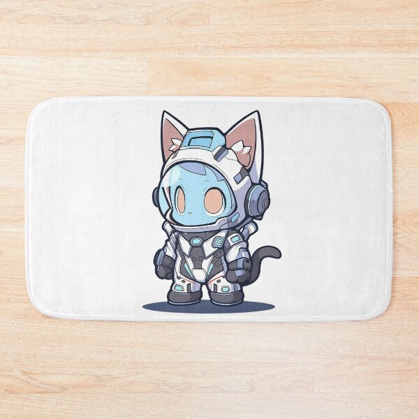 Item preview, Kawaii Space Cat Astronaut – Cute Chibi Cosmic Explorer designed and sold by Dyan4.