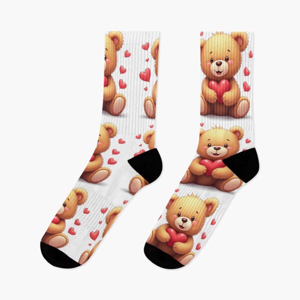 Item preview, Adorable Cute teddy bear with love hearts designed and sold by nicnacc.