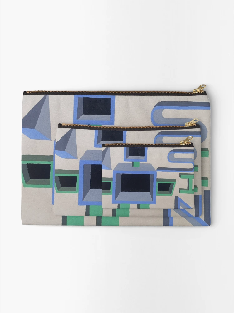 Thumbnail 2 of 4, Zipper Pouch, Abstract Syntax designed and sold by MyRachna.