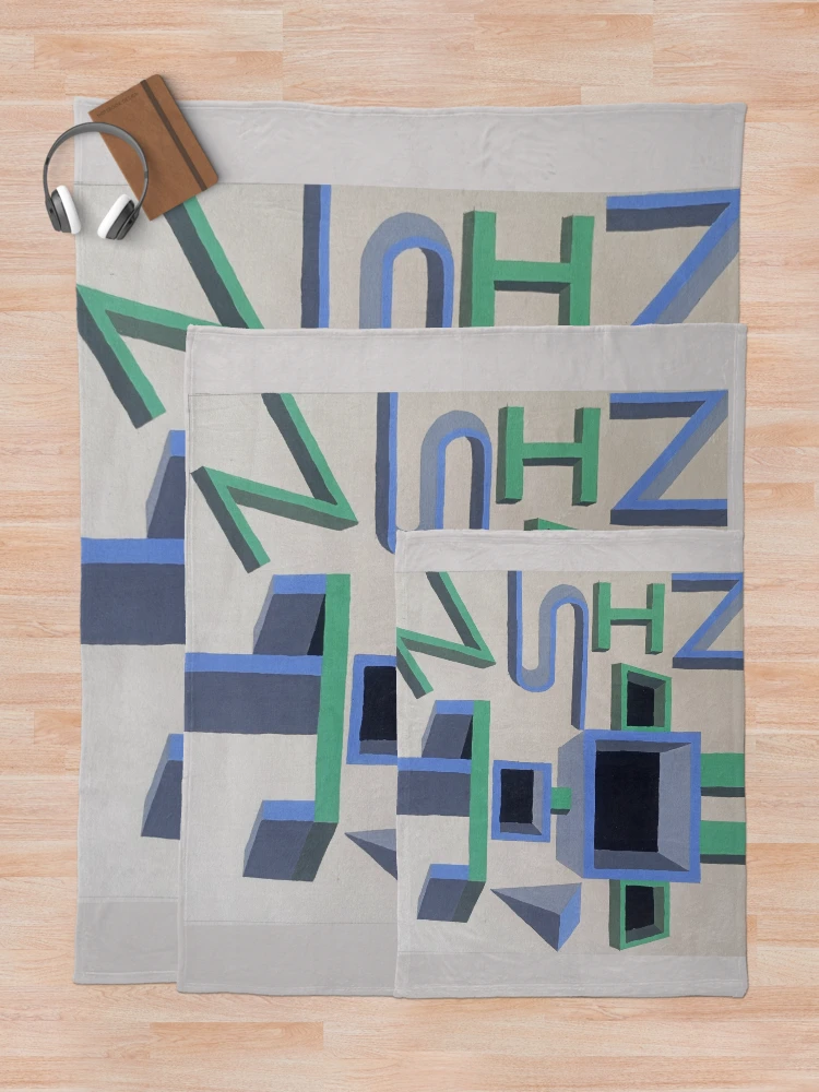 Thumbnail 5 of 6, Throw Blanket, Abstract Syntax designed and sold by MyRachna.