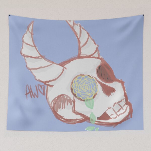 Item preview, Horned Skull  designed and sold by HeadInTheGalaxy.