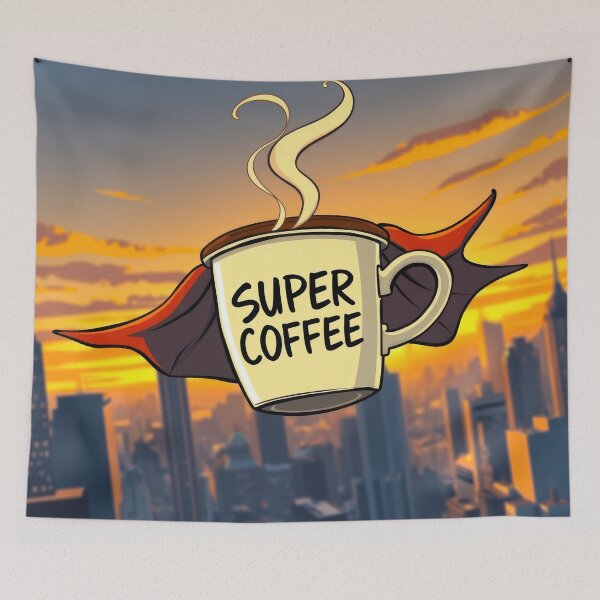 Item preview, Coffee Is My Superpower designed and sold by CTM ArtStudio.