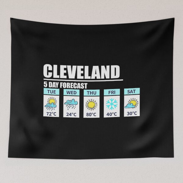 Item preview, Cleveland-5 Day Forecast Funny Weather 		 designed and sold by ruonistundexo.