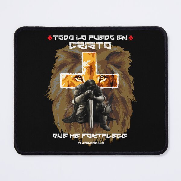 Item preview, Lion Graphic Christian Spanish Products With Crosses Verses designed and sold by veidekolthio.