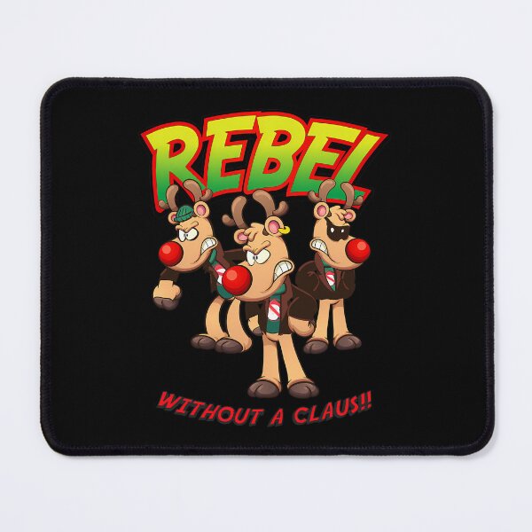 Item preview, Rebel Without a Clause 	  Funny Reindeer Christmas Tee	 designed and sold by pacahchitimi.