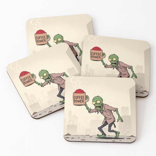 Item preview, Coffee Powered Zombie Apocalypse designed and sold by CTM ArtStudio.