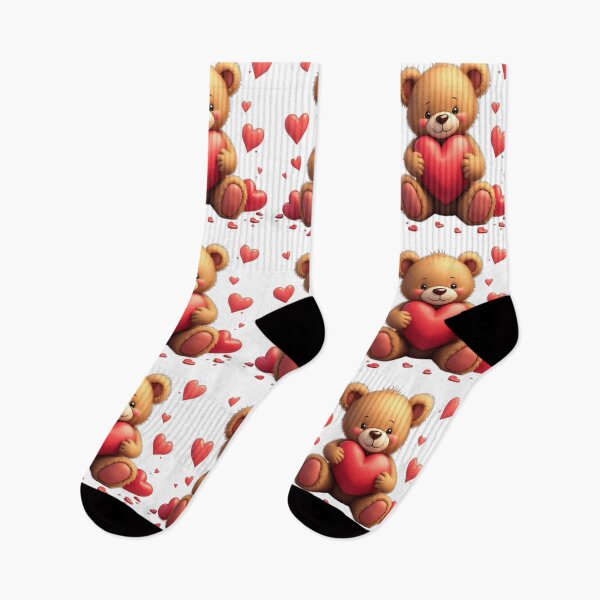 Item preview, Cute teddy bear with love hearts designed and sold by nicnacc.