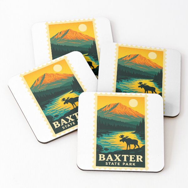 Item preview, vintage stamp Baxter States Park North Central designed and sold by astriebatik.