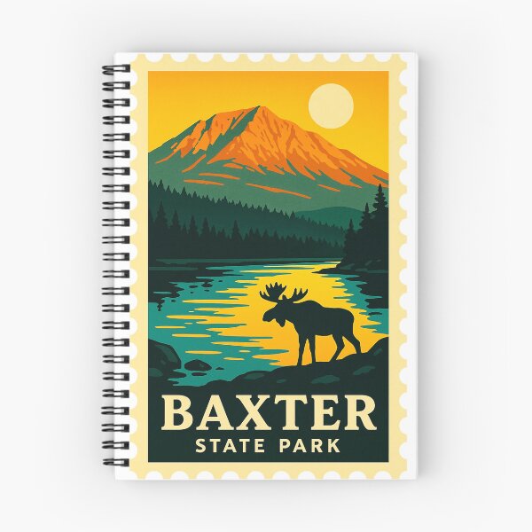 Item preview, vintage stamp Baxter States Park North Central designed and sold by astriebatik.