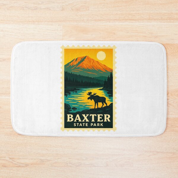Item preview, vintage stamp Baxter States Park North Central designed and sold by astriebatik.