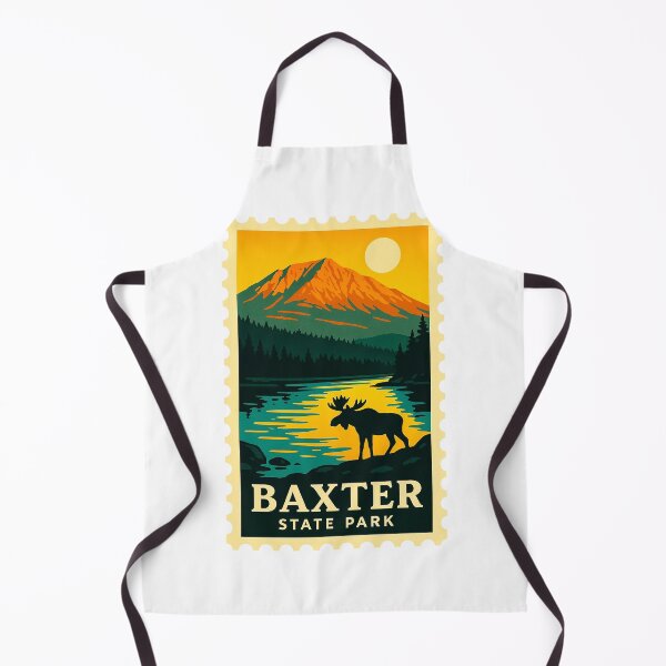 Item preview, vintage stamp Baxter States Park North Central designed and sold by astriebatik.