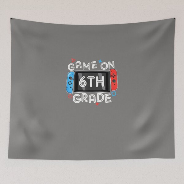 Item preview, GAMER-BACK-TO-SCHOOL-FUNNY-GAME-ON-6TH-GRADE-T-SHIRT designed and sold by OrionFrost.