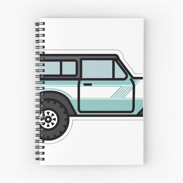 Item preview, Scout II - Light Blue with White Rally Stripe and White Blue Top and Roof Rack designed and sold by Jsanch20.