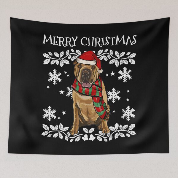 Item preview, Merry Christmas Shar-Pei Chinese Ugly Christmas 		 designed and sold by kortangasiule.