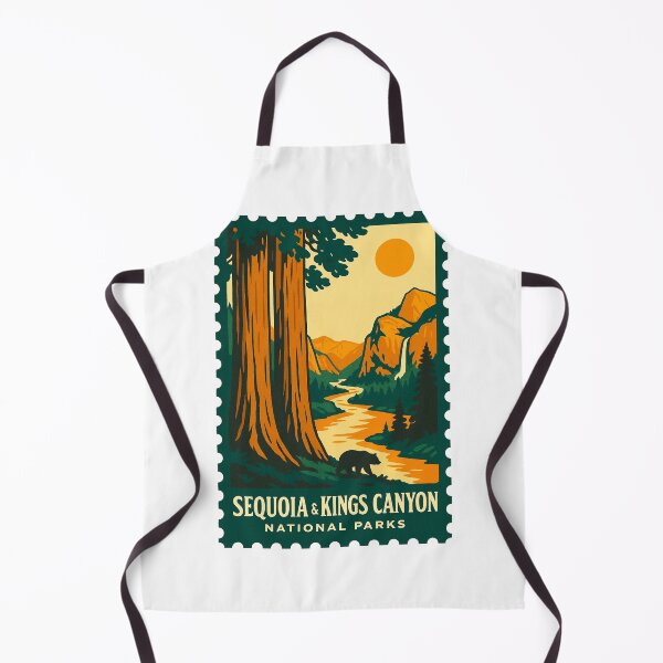Item preview, vintage stamp Sequoia and Kings Canyon National Park designed and sold by astriebatik.