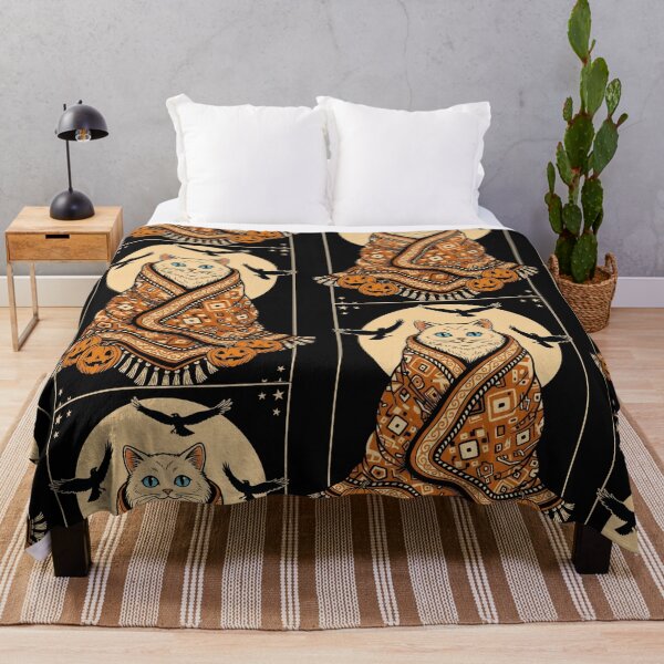 Item preview, Halloween Blanket Cat designed and sold by designwiss.