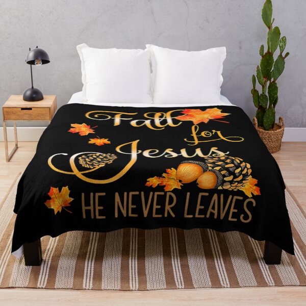 Item preview, Fall For Jesus He Never Leaves Autumn Christian Prayers Cool designed and sold by tauzerwailinm.