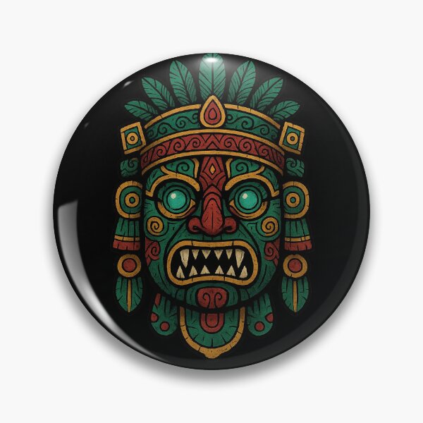 Item preview, Mayan Style Fierce Mask Ancient Warrior designed and sold by AncientVibes.