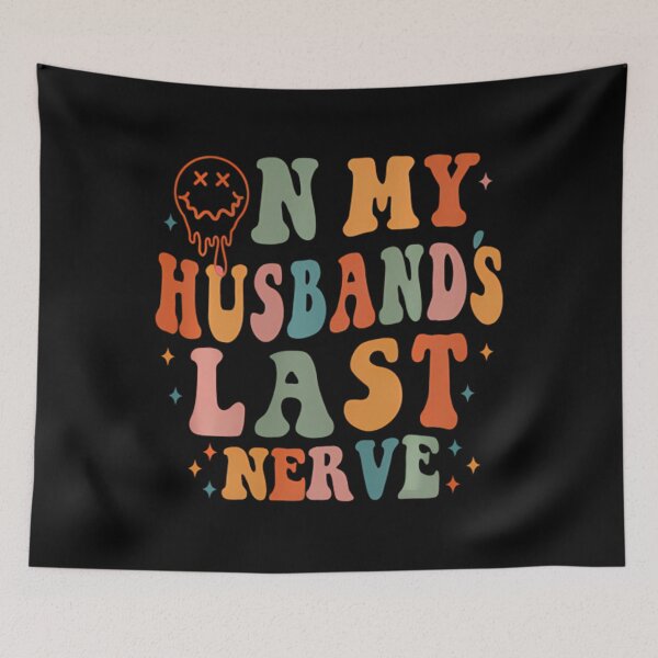 Item preview, On My Husband's Last Nerve (On back) Funny Pullover 		 designed and sold by buoasheag.