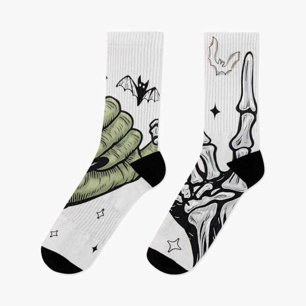 Item preview, Spooky Pinky Promise – Monster Hand and Skeleton Hand Halloween Design designed and sold by Dawesgew.