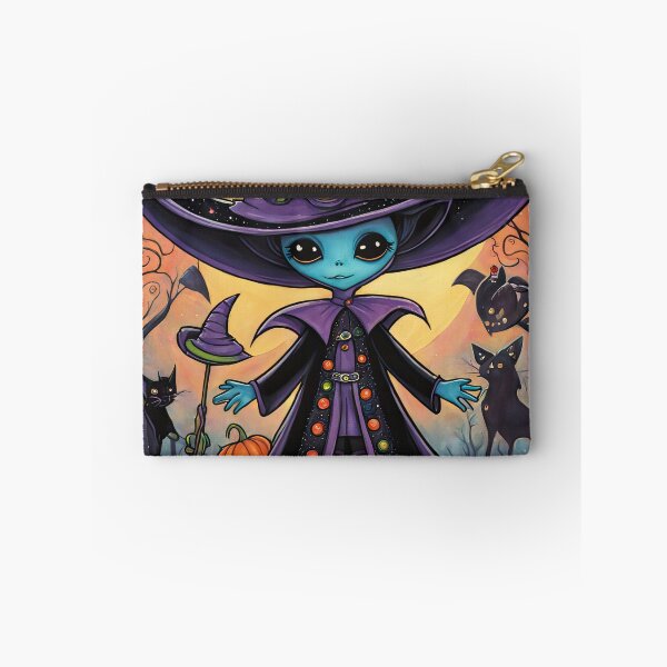 Item preview, Alien dressed as a Witch for Halloween designed and sold by Colin Bentham.