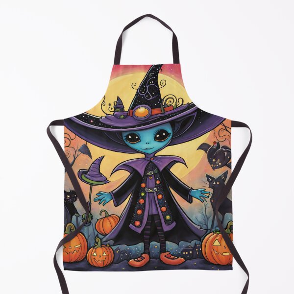 Item preview, Alien dressed as a Witch for Halloween designed and sold by Colin Bentham.