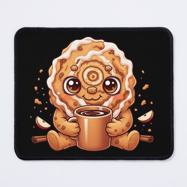 Item preview, Cute Apple Fritter Coffee Lover – Kawaii Pastry Art designed and sold by RojoyDesigns.