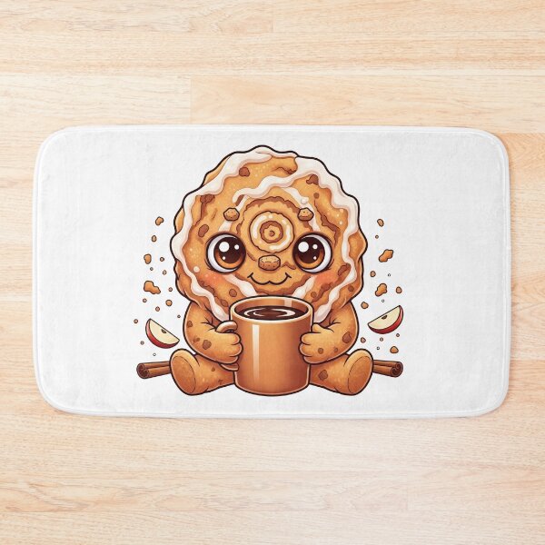 Item preview, Cute Apple Fritter Coffee Lover – Kawaii Pastry Art designed and sold by RojoyDesigns.