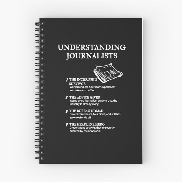 Item preview, Understanding Journalists – Press Room Comedy Design – Black designed and sold by PsyFlow35.
