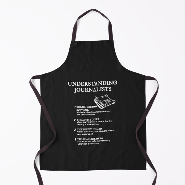 Item preview, Understanding Journalists – Press Room Comedy Design – Black designed and sold by PsyFlow35.