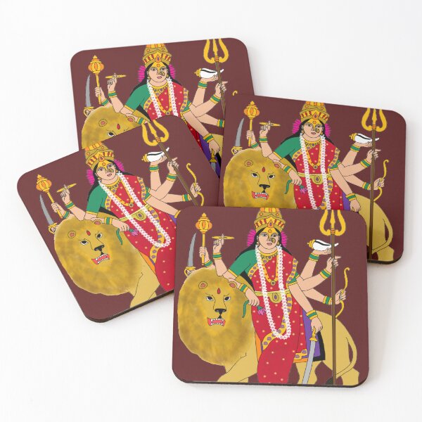 Item preview, Goddess Durga Digital Painting | Maa Durga Artwork | Hindu Goddess Wall Art Home Decor designed and sold by Harshit_Digital_Arts.