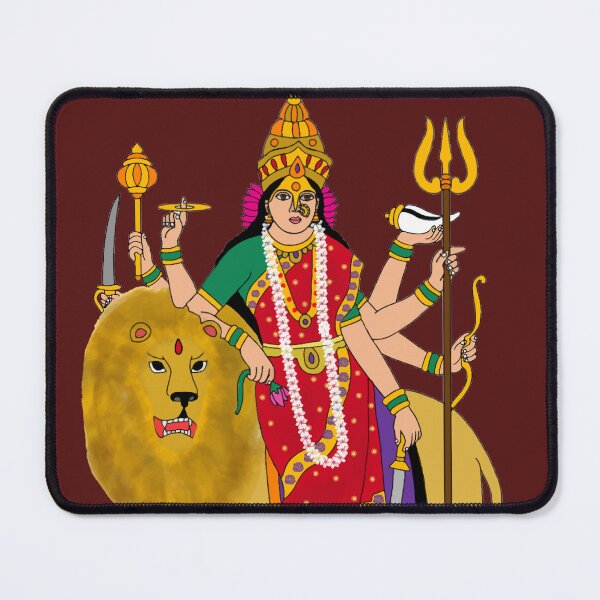 Item preview, Goddess Durga Digital Painting | Maa Durga Artwork | Hindu Goddess Wall Art Home Decor designed and sold by Harshit_Digital_Arts.