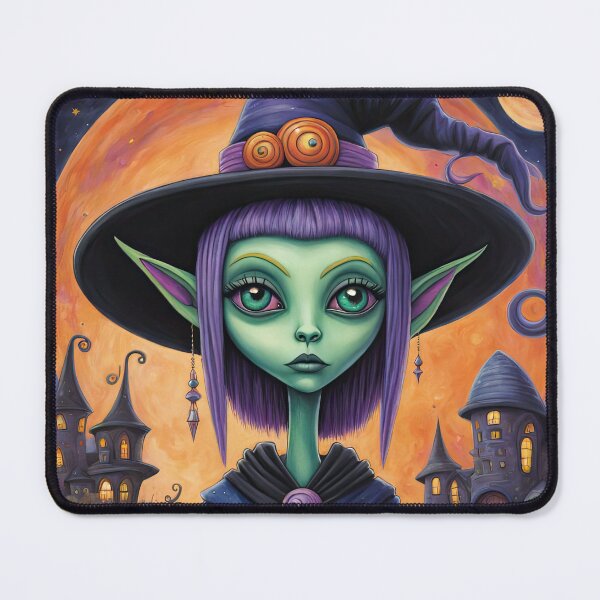 Item preview, Alien dressed as a Witch for Halloween designed and sold by Colin Bentham.